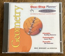 One-Stop Planner Geometry [CD-ROM] Mac & Win Compatible Dynamics Test Generator picture
