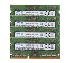 Samsung 4X 4GB 4G 1RX8 DDR3L 1600MHz PC3L-12800S 204PIN SODIMM RAM Low Density & picture