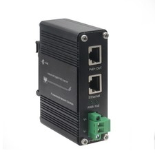 E-Link Hardened Industrial Gigabit 30W PoE+ Injector 12-48V IEEE 802.3at Adapter picture