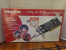 Maxtor 1394 PCI Adapter card K01PC1394A Factory Sealed Fast & Easy Installation picture