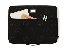 Kakao Friends Choonsik Laptop 17 Inch Pouch Case Black Soft Cover 2-Pocket picture
