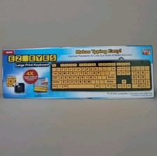 NEW As seen on TV EZ Eyes EE011106 Wired Keyboard Spill Resistant picture