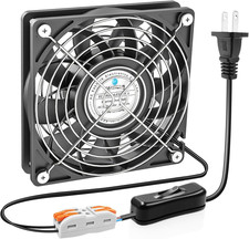 120mm Fan,120x25mm EC Brushless Cooling Fan, High Static Pressure AC 110V 120V 2 picture
