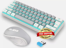 Jugeo De Teclado Y Mouse Gamer Mecanico Para Gaming Multicolor LED Raton Combo picture