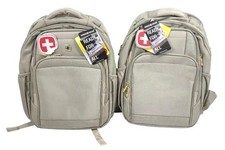 Lot of 2 SwissGear Scansmart SA6392 Laptop Backpack New Beige -  picture