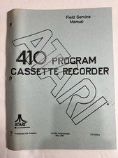 Atari 410 Program Cassette Recorder Field Service Manual picture
