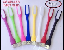 5 PCS Flexible Bright Mini USB LED Light Lamp for Notebook Laptop Desk Reading picture