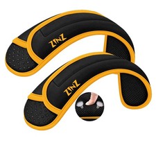 ZINZ Universal Shoulder Pad 2-Pack Black Yellow Backpack Strap picture