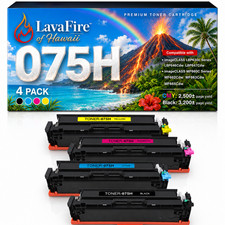 ** NEW Canon 075H Toner | 075/075H Compatible | Black/Color | High Yield | 4-Pak picture