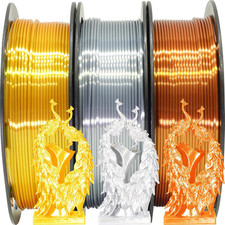 Shiny Silk Gold Silver Copper PLA Filament Bundle, 1.75Mm 3D Printer Filament picture