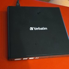 Verbatim External Slimline CD/DVD Writer 98938 Model DHAA USB Tested Works picture