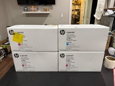 *LOT OF 4* 3 x HP CE263AC Magenta & 1 x HP CE261AC Cyan Toner Cartridges *NEW* picture