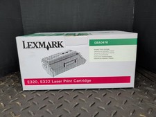 New Factory Sealed LEXMARK 08A0476 Black Toner Cartridge E320 E322 Genuine OEM picture