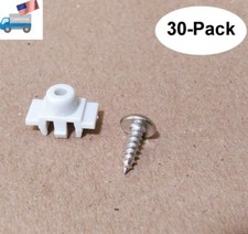 NEW 30-Pack: Snap-In Clip Plastic Standoff/Screw for PC ATX Motherboard Mounting picture