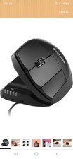Left Hand Unimouse Contour Wired Ergonomic Vertical Optical Mouse 6-Button USB picture