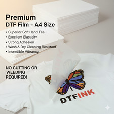 A4 DTF Transfer Film - Professional Grade Sheets for EPSON Printers(8.3