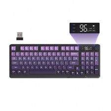 FREE WOLF M96 96-Key Dual-Mode Wireless Keyboard Gradient PBT Keycaps RGB LCD picture