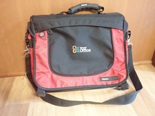 OGIO Padded Laptop Messenger Bag Microsoft Office Logo Red Black NICE picture