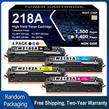 4PK 218A Toner Cartridge With Chip for HP 218A Pro 3201dw, MFP 3301cdw 3301fdw picture