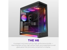 H6 (2026) Compact Dual-chamber ATX Case All Black picture