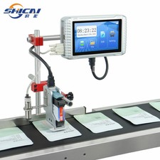 12.7mm Auto Online Inkjet Coder Printer Date Batch No Conveyor for Factory Line picture