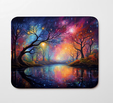 Bright Colorful Night Sky Mouse Pad 9.5