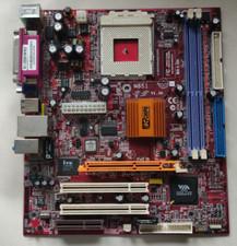 PC chips M851 V1.3A, 462/A, VIA KM400 / VT8235, DDR 333, AGP 8x, USB, LAN, mATX picture