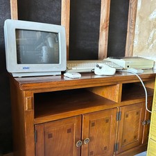 Atari 1040ST Computer System SC1224 Monitor SF314 Drive Mouse Joysticks Tested picture
