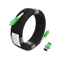Patch Cord APC SC to APC SC Single-mode 1-core Outdoor Cable + Adapter 20M-70M picture