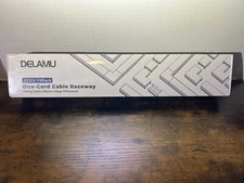 NEW Delamu 15 Pack Cord Hider Cable Raceway Cover For Wires On Wall  CC03 SEALED picture