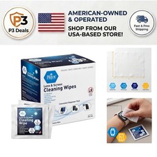 Quick-Dry 200 Count Screen & Eyeglass Cleaning Wipes - Smudge-Free Formula picture