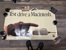 Apple Macintosh Test Drive Poster Vintage 1984 Promo 5x3 feet huge promo poster picture