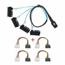 Cablecc SAS Disk Internal 36 Pin Mini SAS SFF-8087 Host to 4 SFF-8482 Target SAS picture