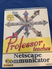 SEALED 1997 Professor Teaches Netscape Communicator Covers Version 4 CD Windows picture