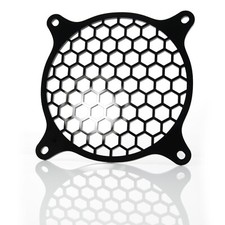 Custom 92mm HONEYCOMB Computer Fan Grill Gloss Black Acrylic Cooling Cover Mod picture