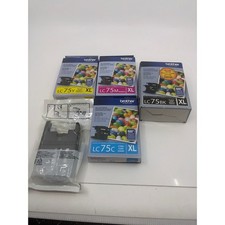 Brother LC75 Ink Cartridge Lot XL High Yield Black Cyan Magenta Yellow 5-Pack picture