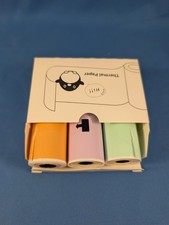 Thermal Paper Set Q12-RMSMLL, 50mm x 3.5m, 3 Rolls, Green Purple Orange picture