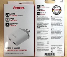 HAMA 4.8 AMP DUAL USB Home Charger for iPhone, iPad, Samsung, Tablets and More picture