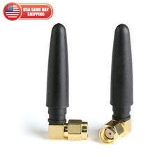 2PCS Rubber 3dBi 2.4ghz Mini WIFI Antenna SMA Male Router Bluetooth Ant PC ITX picture