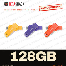 SanDisk 128GB Dual USB-C & USB-A Phone Drive - USB 3.2 Gen-1 Flash Drive picture