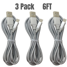 3X Lot USB Charging Cord 6Ft For iPhone 13 12 11 8 7 6 XR X iPad Charger Cable picture