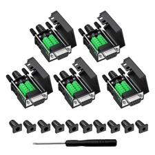 DB9 Breakout Connector, Female 9 pin RS232 connectors, Solderless D-SUB RS485... picture