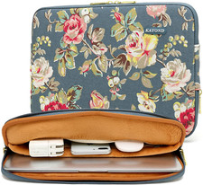 Water-Resistant Canvas 17 Inch Laptop Sleeve-Red Bohemia picture