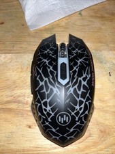 Vegcoo Wireless Gaming Mouse Cracked Design With Blue Backlight picture
