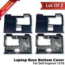 Lot x 2 Dell OEM Inspiron 1318 Laptop Black Base Bottom Cover Assembly H187T picture