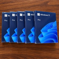 5 PACK LOT- WINDOWS 11 PRO 64BIT FLASH DRIVE BRAND NEW SEALED  picture