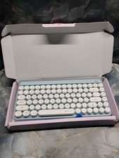 UBOTIE SK-621BT Bluetooth Wireless Keyboard Compact Slim Portable Blue Open Box picture