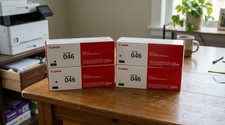 OEM Canon 046 Toner Cartridge 4-Pack black, Cyan, Magenta, Yellow Sealed Box New picture