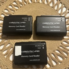 Lot of 3 Celle brite A-CRD-01-005 UFED Memory Card Reader Write Block USB 2.0 RM picture