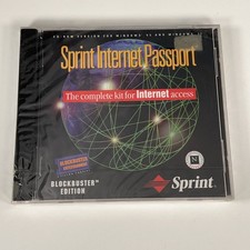 VTG 1996 Sprint Internet Passport Blockbuster Edition Windows 95 3.1 CD-ROM picture